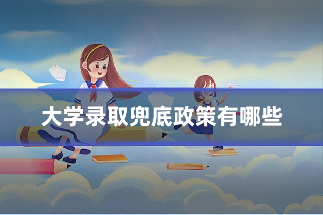 大学录取兜底政策有哪些