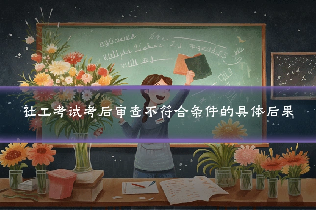 社工考试考后审查不符合条件的具体后果