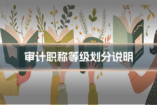 审计职称等级划分说明