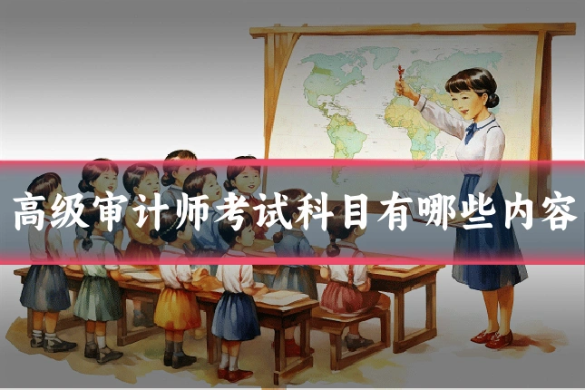 高级审计师考试科目有哪些内容