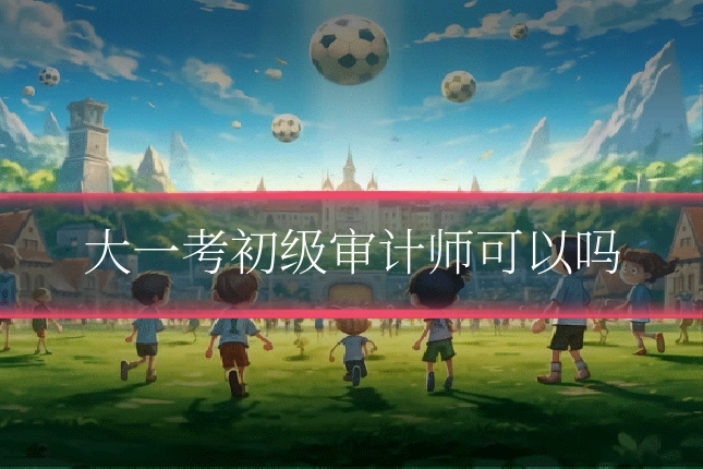 大一考初级审计师可以吗