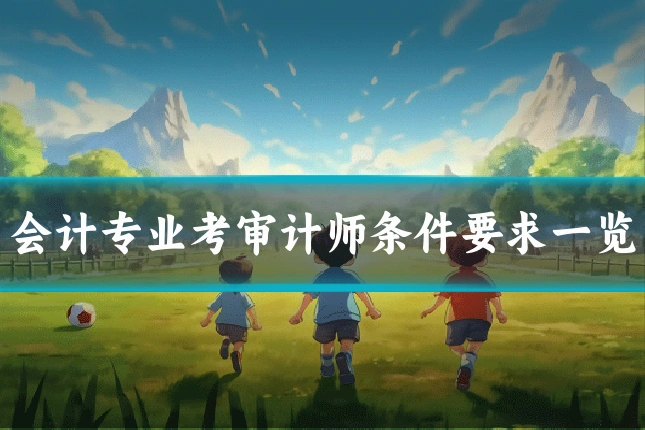 会计专业考审计师条件要求一览