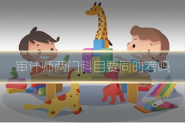 审计师两门科目要同时考吗