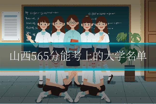山西565分能考上的大学名单