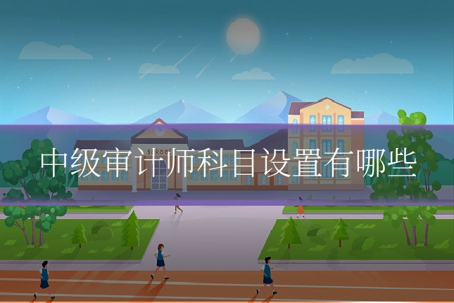 中级审计师科目设置有哪些