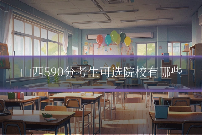山西590分考生可选院校有哪些