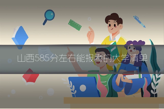 山西585分左右能报考的大学清单