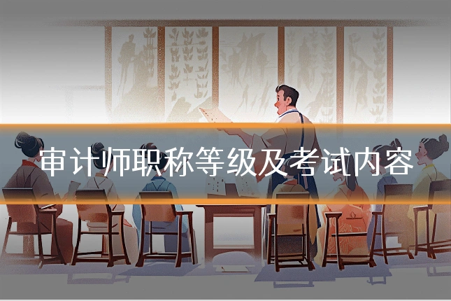 审计师职称等级及考试内容
