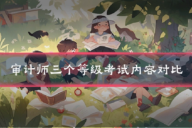 审计师三个等级考试内容对比