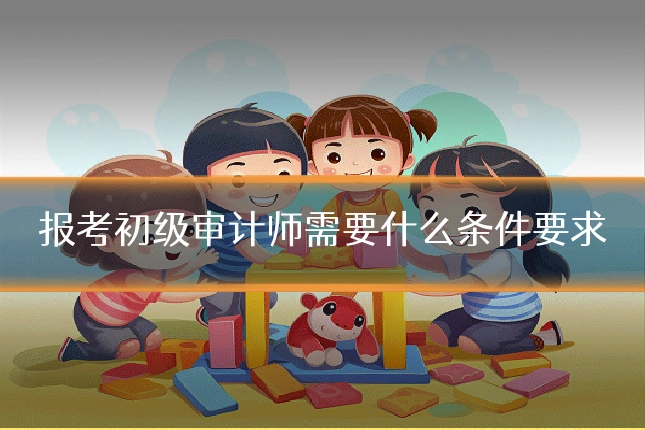 报考初级审计师需要什么条件要求