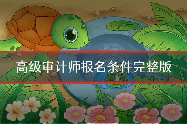 高级审计师报名条件完整版