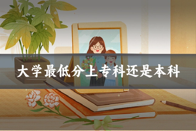 大学最低分上专科还是本科