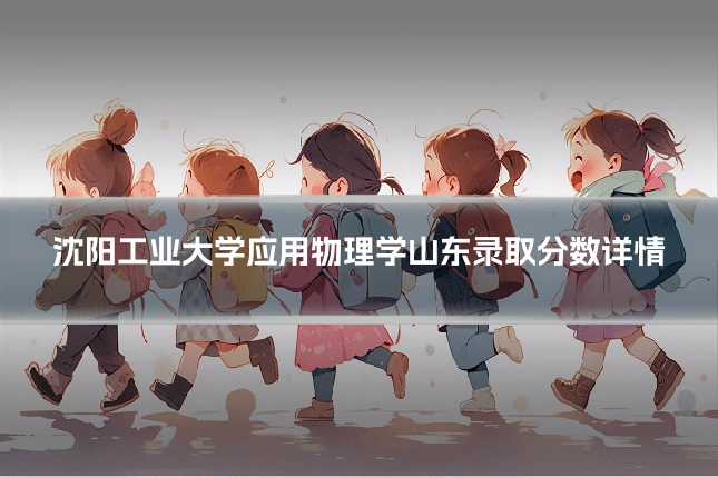 沈阳工业大学应用物理学山东录取分数详情