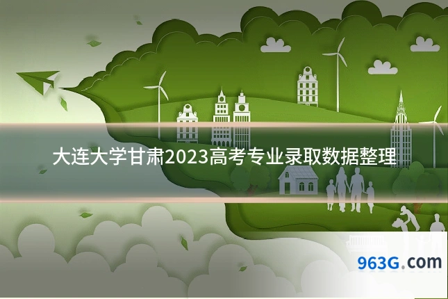 大连大学甘肃2023高考专业录取数据整理