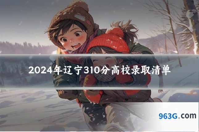 2024年辽宁310分高校录取清单