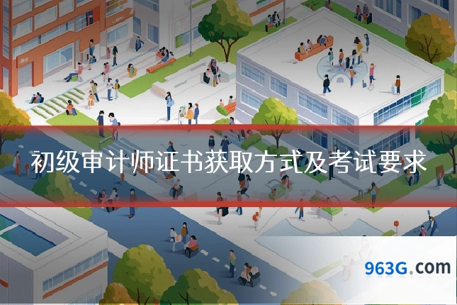 初级审计师证书获取方式及考试要求