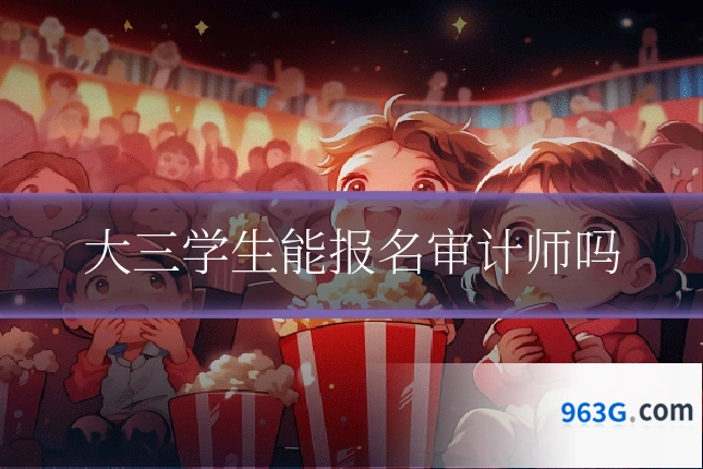 大三学生能报名审计师吗