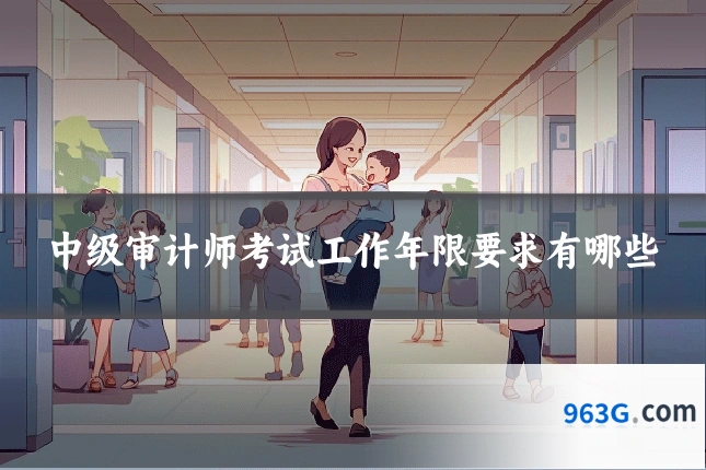 中级审计师考试工作年限要求有哪些