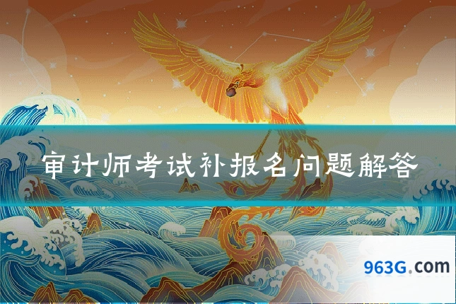 审计师考试补报名问题解答