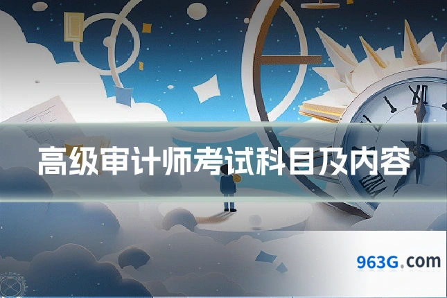 高级审计师考试科目及内容