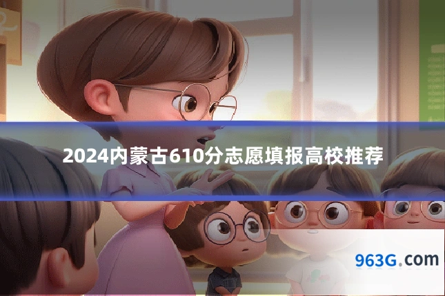 2024内蒙古610分志愿填报高校推荐