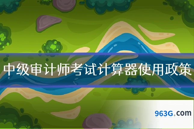 中级审计师考试计算器使用政策