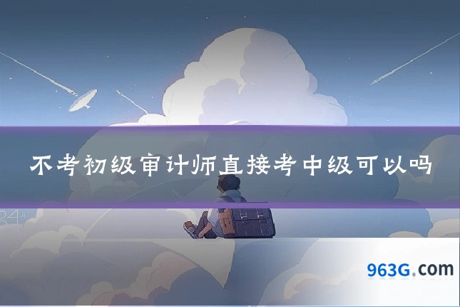 不考初级审计师直接考中级可以吗