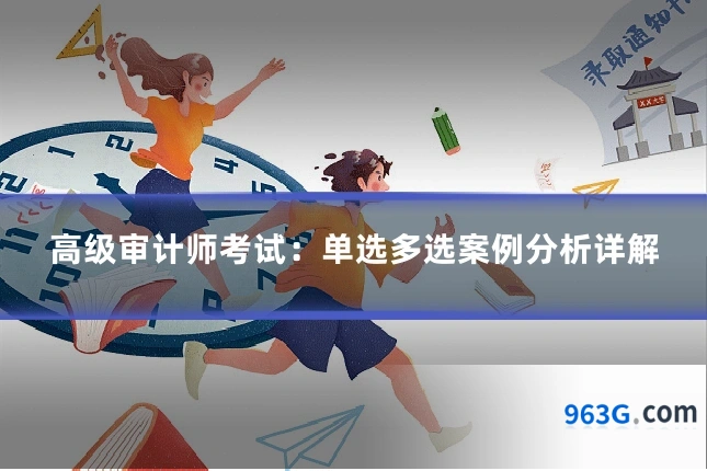 高级审计师考试：单选多选案例分析详解