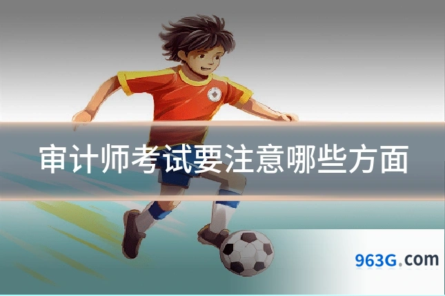 审计师考试要注意哪些方面