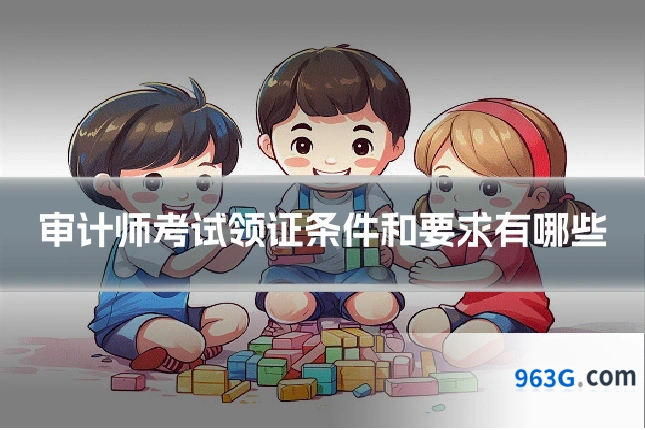 审计师考试领证条件和要求有哪些