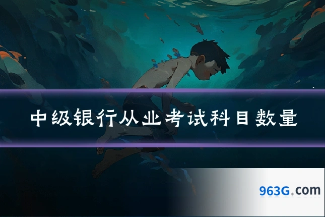 中级银行从业考试科目数量