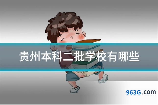 贵州本科二批学校有哪些