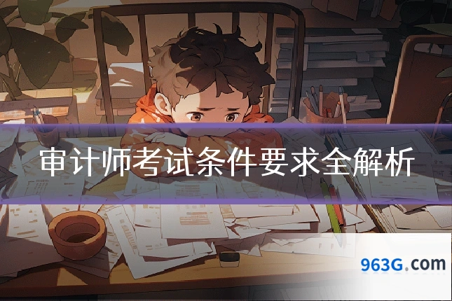 审计师考试条件要求全解析