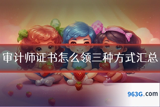 审计师证书怎么领三种方式汇总