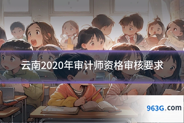 云南2020年审计师资格审核要求