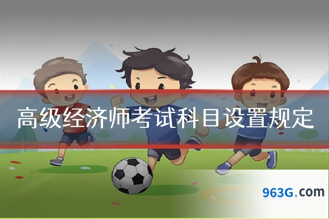 高级经济师考试科目设置规定