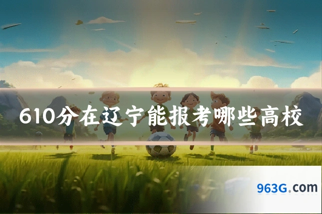 610分在辽宁能报考哪些高校