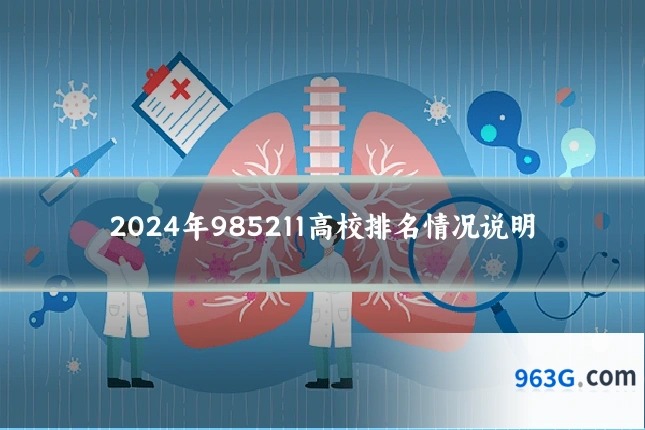 2024年985211高校排名情况说明