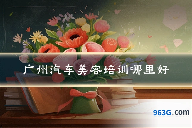 广州汽车美容培训哪里好