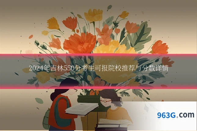 2024年吉林550分考生可报院校推荐与分数详情