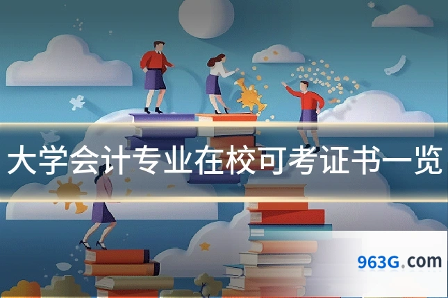 大学会计专业在校可考证书一览
