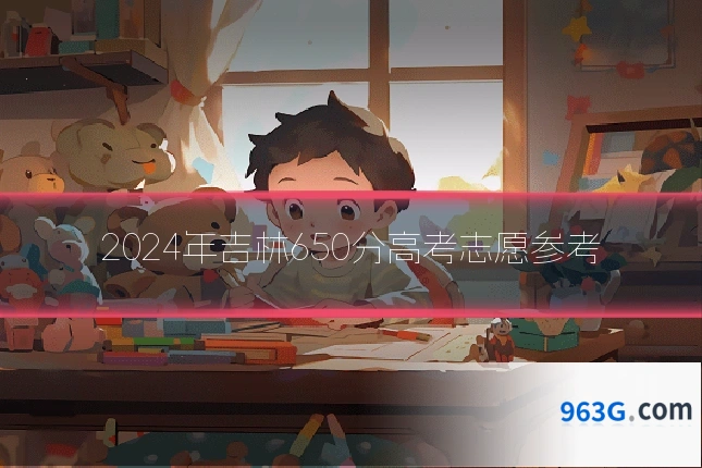2024年吉林650分高考志愿参考