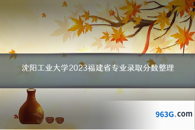 沈阳工业大学2023福建省专业录取分数整理