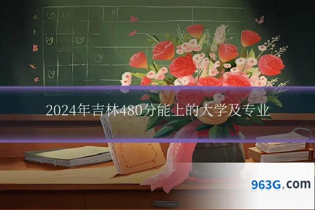 2024年吉林480分能上的大学及专业