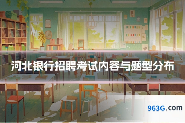 河北银行招聘考试内容与题型分布