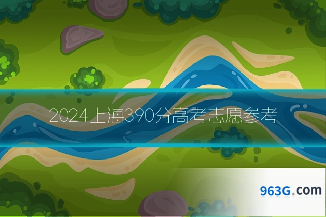 2024上海390分高考志愿参考