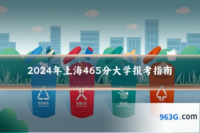 2024年上海465分大学报考指南