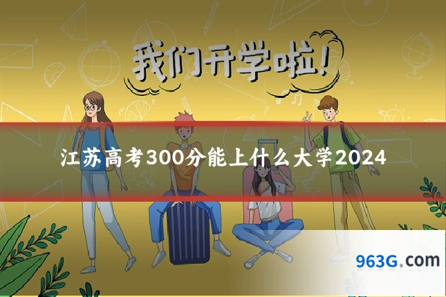 江苏高考300分能上什么大学2024