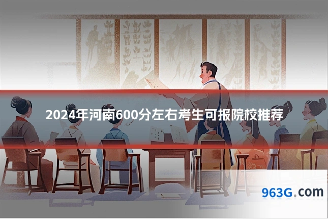 2024年河南600分左右考生可报院校推荐