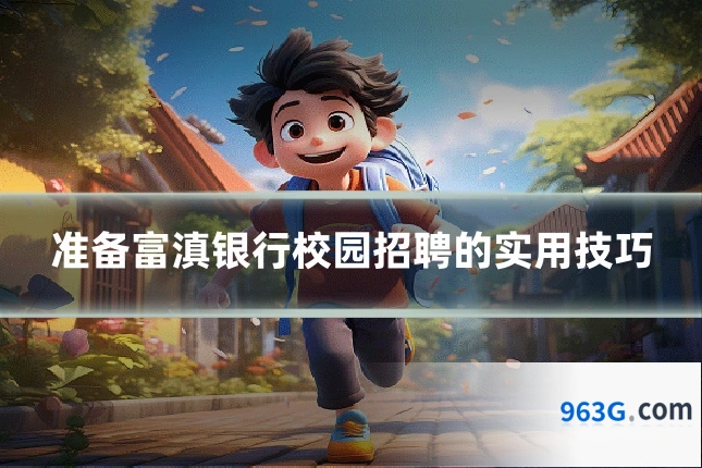 准备富滇银行校园招聘的实用技巧
